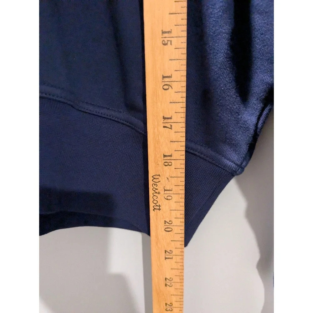 Nike Dri-FIT Oversized Fit Training Sweatshirt Womens Small Navy Blue Top‎